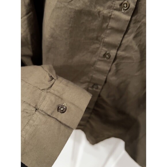 Serene Bohemian Shirt Womens Sz L Button Down Embroidered Floral Boho western - Picture 4 of 8